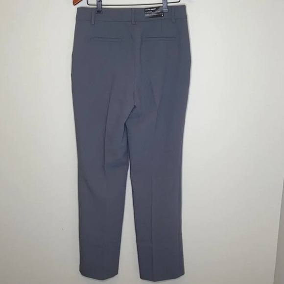 HILARY RADLEY NWT Straight Leg Trousers Dress Pants Grey High Waist Size 8 - Picture 5 of 10